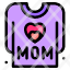 shirt-mom-mothers-day-cloth-t-care-icon