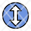 signal-arrow-direction-projection-symbol-north-south-icon