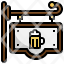 signboard-filloutline-beer-mug-bar-square-signage-icon