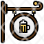 signboard-filloutline-circle-signage-beer-mug-bar-icon