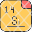 silicon-periodic-table-atom-atomic-chemistry-element-mendeleev-icon