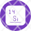silicon-periodic-table-atom-atomic-chemistry-element-mendeleev-icon