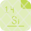 siliconperiodic-table-atom-atomic-chemistry-element-mendeleev-icon