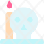 skull-esoteric-magic-candle-fortune-teller-icon