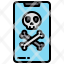 skull-smart-phone-alert-icon