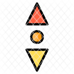 slide icon, up icon, down icon, arrow icon, choice icon, confusion icon ...