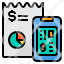 smartphone-online-credit-card-bill-report-icon