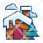 snow-house-tree-winter-cloud-property-cabin-icon