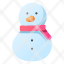 snowman-and-scarf-ice-snow-snowball-icon
