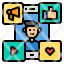 social-media-relationship-chat-application-online-icon