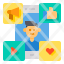 social-media-relationship-chat-application-online-icon