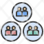 social-separation-group-couple-private-community-population-icon