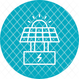 solar icon, panel icon, appliance icon, energy icon