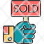 sold-soldestate-house-property-real-sign-hand-icon