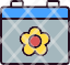 spring-calendar-easter-date-flower-gardening-icon