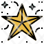 star-christmas-day-party-decoration-icon