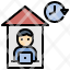 stay-at-home-freelance-working-individual-quarantine-icon