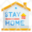 stay-home-house-quarantine-prevention-workplace-healthcare-icon