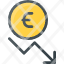 stockfinance-money-currency-coins-euro-decrease-icon