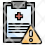 stress-filloutline-health-report-warning-medical-clipboard-alert-icon