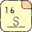 sulfur-periodic-table-atom-atomic-chemistry-element-icon