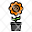 sunflower-pot-sprout-flower-garden-icon