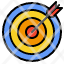 target-arrow-darts-dart-board-archery-targeting-weapons-icon
