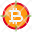 target-bitcoin-cryptocurrency-coin-digital-currency-icon
