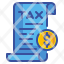tax-paper-bill-business-money-finance-fintech-icon