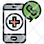 telemedicine-filloutline-emergency-call-medical-assistance-mobile-phone-telephone-receiver-icon