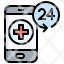 telemedicine-filloutline-emergency-call-smartphone-healthcare-medical-online-icon