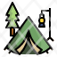 tent-forest-camping-rural-nature-icon