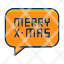 text-christmas-merry-message-bubble-speech-icon