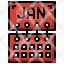 time-and-date-filloutline-january-calendar-month-day-icon