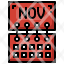 time-and-date-filloutline-november-calendar-day-month-icon