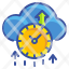 time-clock-cloud-computing-technology-network-storage-icon