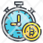 time-clock-cryptocurrency-digital-currency-bitcoin-stopwatch-icon