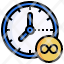 time-filloutline-endless-clock-eternal-unlimited-icon