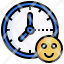 time-filloutline-happy-smile-clock-date-icon