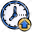 time-filloutline-home-house-clock-date-icon
