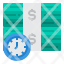 time-is-money-stack-clock-cash-icon