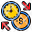 time-management-clock-money-transfer-icon