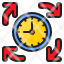 time-management-clock-transfer-arrows-icon
