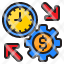 time-management-setting-money-transfer-icon