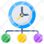 time-network-time-distribution-clock-timepiece-timekeeping-device-icon
