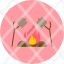 toastingmarshmallow-roasting-food-camping-icon