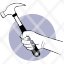 tool-hand-holding-hammer-construction-equipment-pictogram-icon
