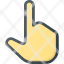 touchhand-gesture-finger-point-click-one-icon
