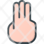 touchhand-gesture-finger-point-click-three-icon