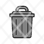 trash-can-cleaning-editorial-icon